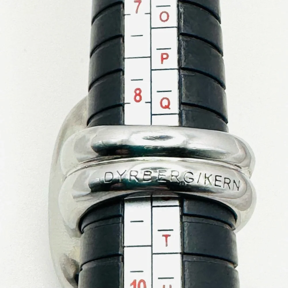 DYRBERG/KERN Dark Purple Statement Ring Size 9